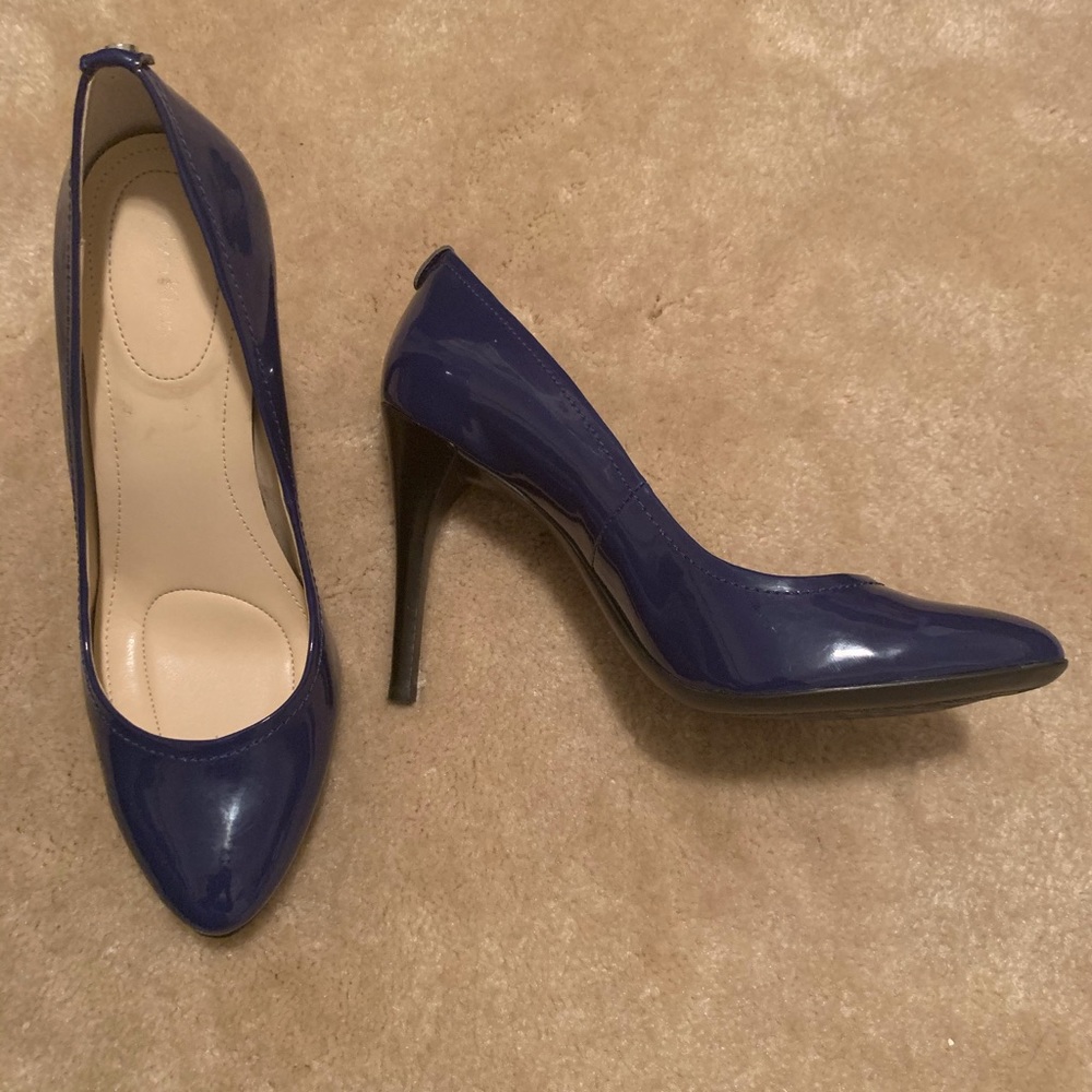 Calvin Klein Royal Blue Patent Leather Heels